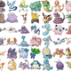 A bunch of first generation Pokémon.